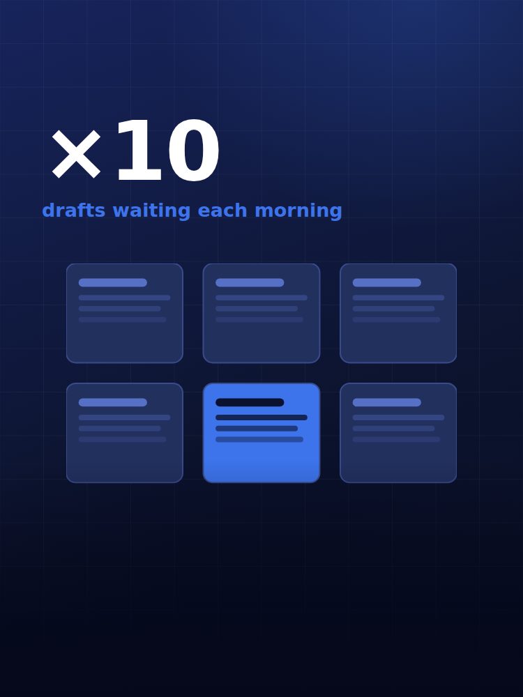 PAPS Signal cover, The CMS learns to write its own drafts